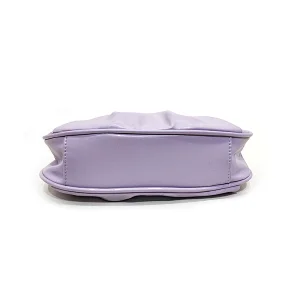 Purple Wrinkle Ruffle Good Quality Cheap Fashion Ladies handbag Women PU Design bag