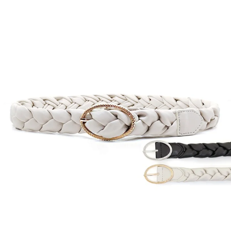 New braided ladies' belts