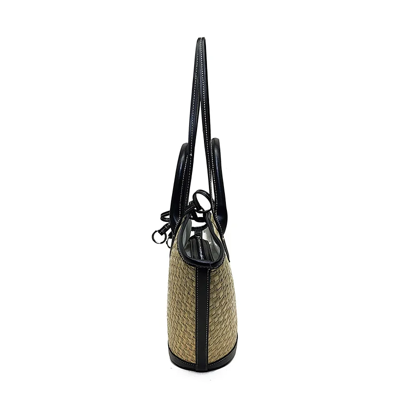 Woven Bamboo Straw Fashion Tote Bag Ladies 2020 New Beach Handbags
