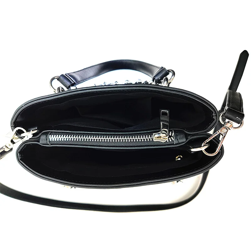 Black Trendy Women Chains Handbag 2020 New Tote Bag