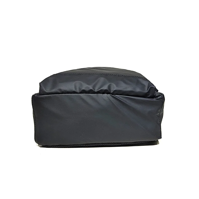 Computer Bag for man with USB Functional Black Polyester Backpack