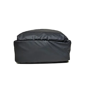 Computer Bag for man with USB Functional Black Polyester Backpack