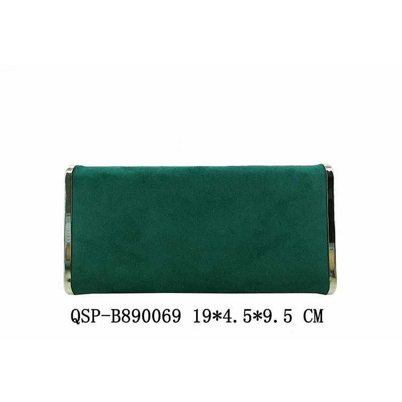 Women Clutches Simple Rectangle Suede Evening Bag