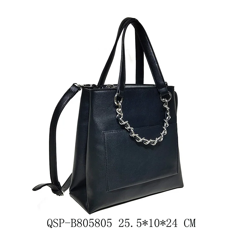Black Trendy Women Chains Handbag 2020 New Tote Bag