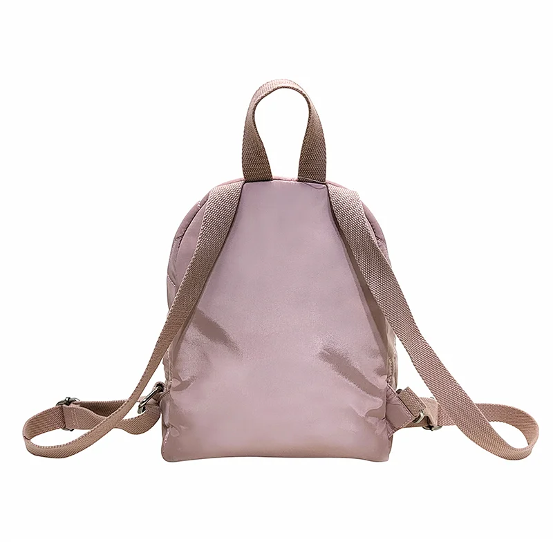 Cheap Ladies Teenage Cute Fashion Pink Zipper Quilting Laptop Bag Backpack
