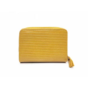 Yellow Lizard Ladies Cute Fashion Girls Zipper Women Purses Designer Wallets