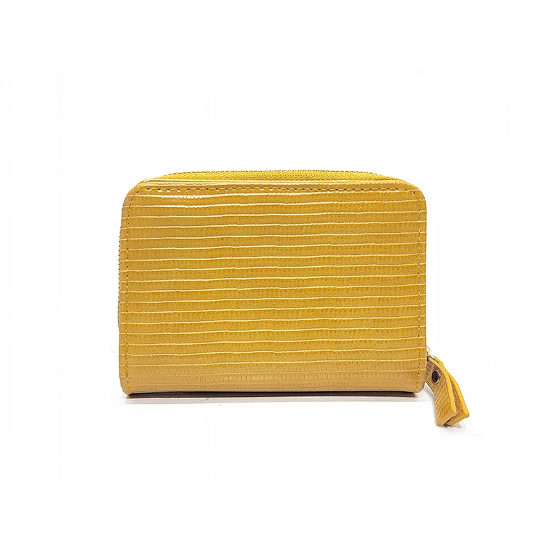 Yellow Lizard Ladies Cute Fashion Girls Zipper Women Purses Designer Wallets