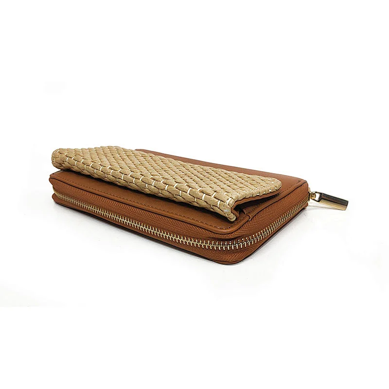PP Straw Women Ladies Fashion Designer 2020 Purses Long Wallets