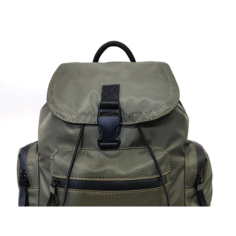 Polyester Bag for Man String Zipper Casual Weekend Travel Backpack