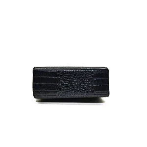 Black Crocodile  High End Ladies Bag with handle for Woman Chain Crossbody  Bag