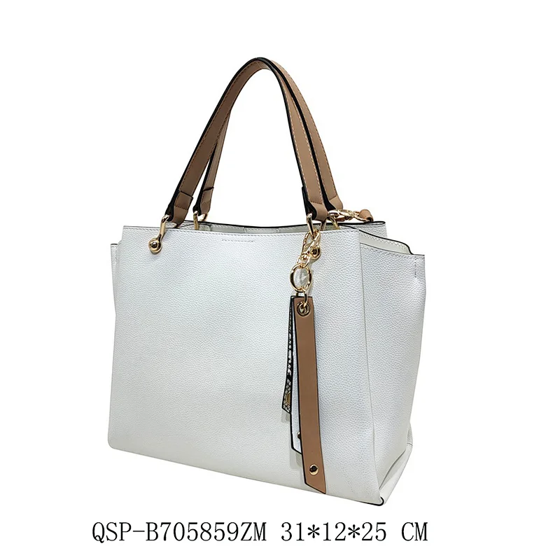 White Decorative Lichee Women Tote Bags Trendy Designer Design Multifunctional Handbags