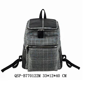 Women Ladies Laptop Bag Houndstooth Fashion Designer Trending Backpack
