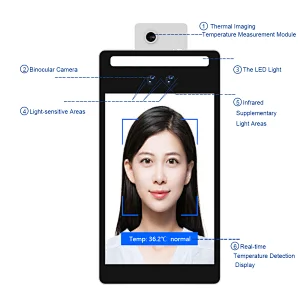 Face Recognition Long-range Infrared Temperature Measurement