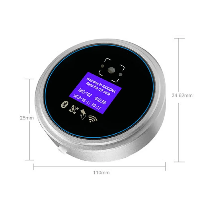 2D QR Code IC Card Access Control Machine