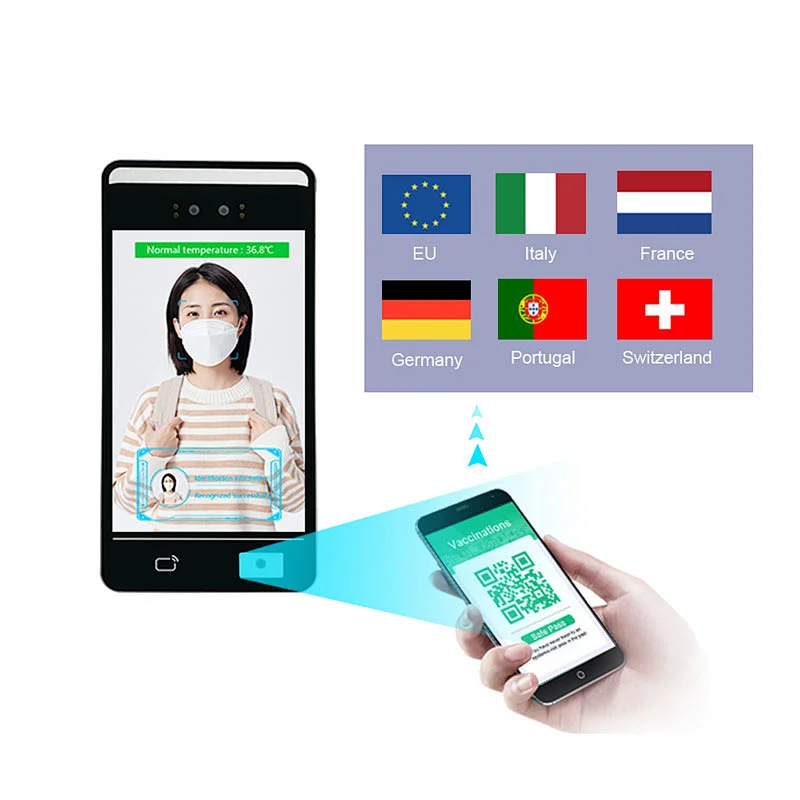 Face Recognition QR Code and Access Control Machine for Eu Digital Vaccine Passport