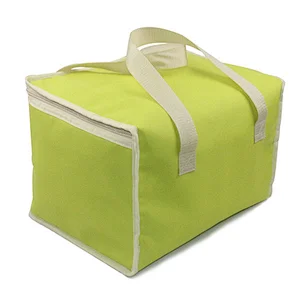 Navo 600D oxford Insulated Reusable Grocery Pizza Bag, Medium, Large Picnic Cooler Bag Zipper Zippered Top