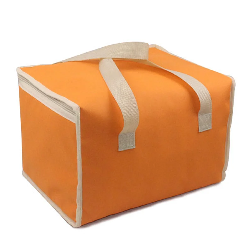 Navo 600D oxford Insulated Reusable Grocery Pizza Bag, Medium, Large Picnic Cooler Bag Zipper Zippered Top