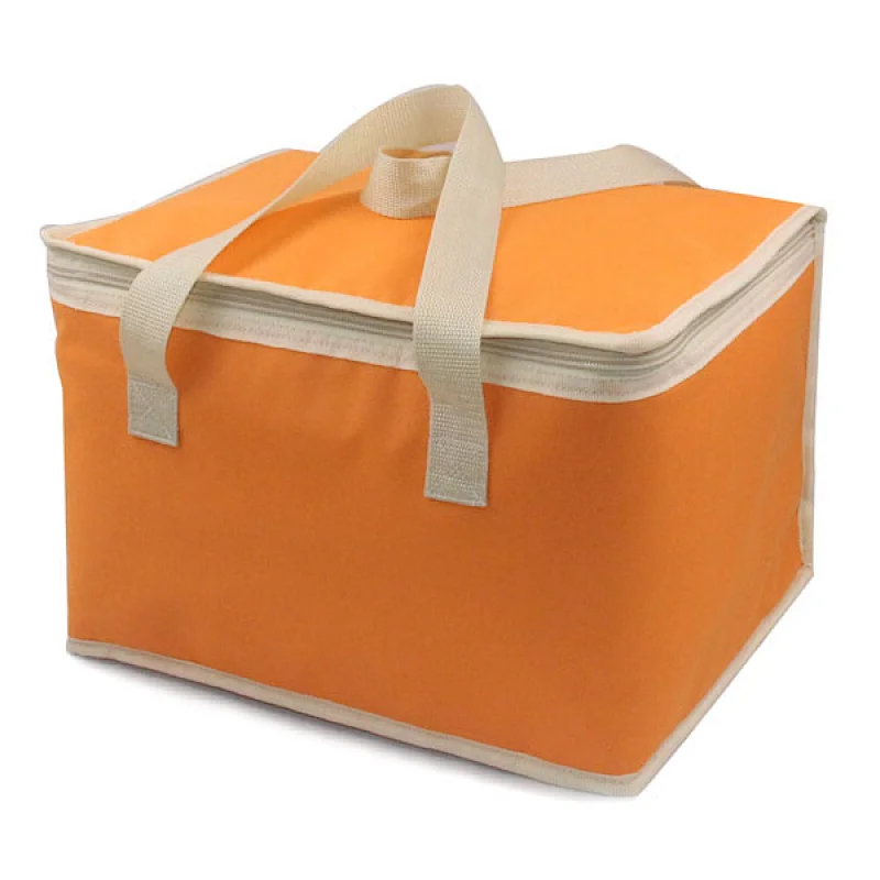 Navo 600D oxford Insulated Reusable Grocery Pizza Bag, Medium, Large Picnic Cooler Bag Zipper Zippered Top