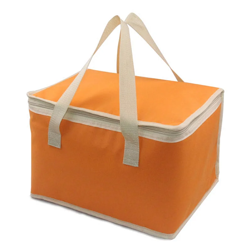 Navo 600D oxford Insulated Reusable Grocery Pizza Bag, Medium, Large Picnic Cooler Bag Zipper Zippered Top