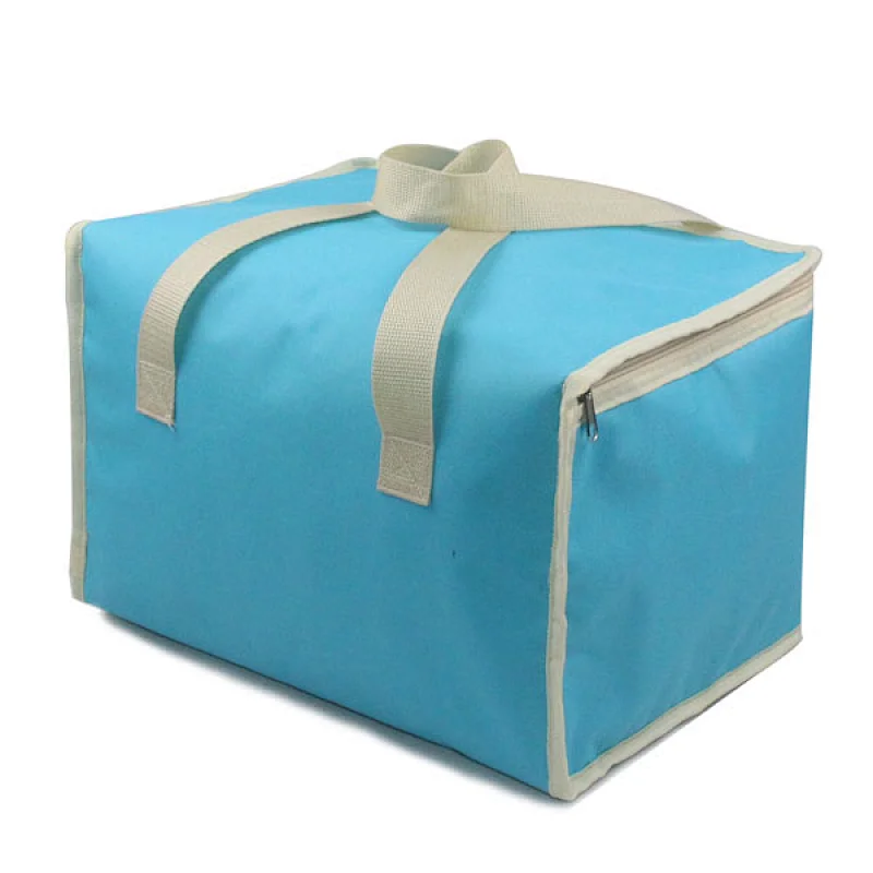 Navo 600D oxford Insulated Reusable Grocery Pizza Bag, Medium, Large Picnic Cooler Bag Zipper Zippered Top