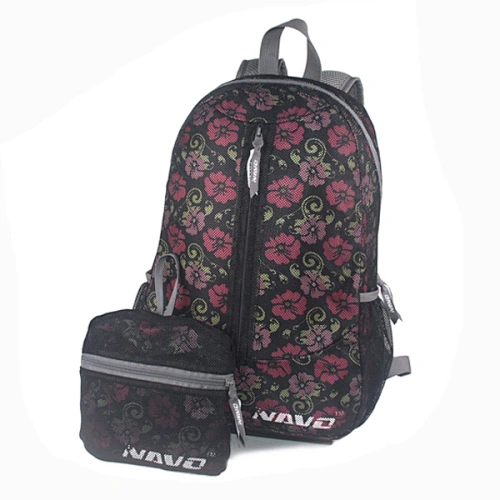Navo Foldable Backpack , Water Resistant Rucksack, Unisex Nylon Daypack for Travel Hiking Cycling Outdoor Sport