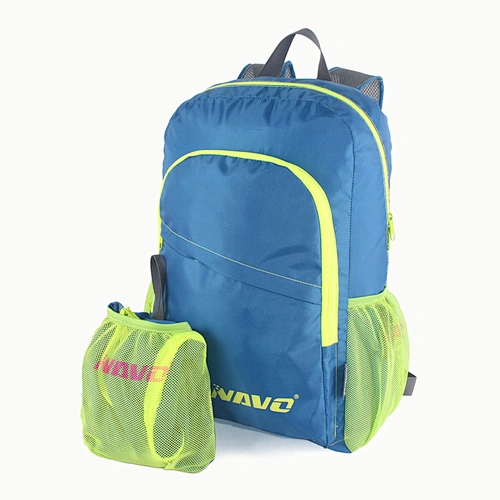Navo Foldable Backpack , Water Resistant Rucksack, Unisex Nylon Daypack for Travel Hiking Cycling Outdoor Sport
