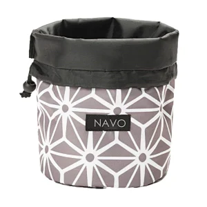 Navo Geometric Gray Makeup Bag,makeup bag,makeup case,cosmetic bag,makeup pouch,vanity case,travel makeup bag,chanel makeup bag,beauty bag,drawstring makeup bag,ted baker makeup bag