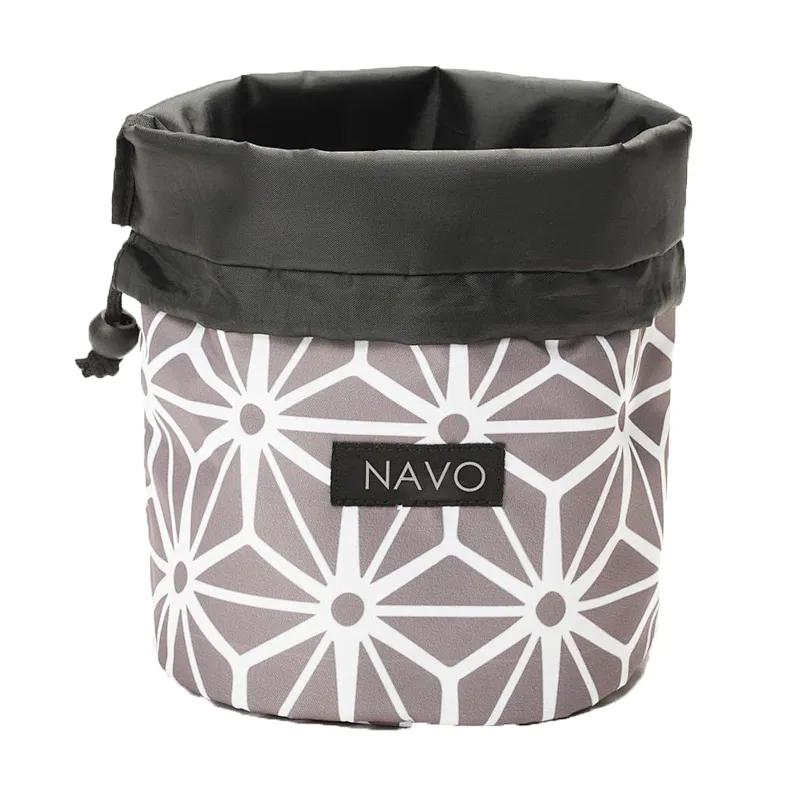 Navo Geometric Gray Makeup Bag,makeup bag,makeup case,cosmetic bag,makeup pouch,vanity case,travel makeup bag,chanel makeup bag,beauty bag,drawstring makeup bag,ted baker makeup bag