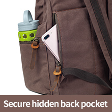 Hidden pocket backpack