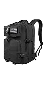 CVLIFE Military Tactical Backpack 3 Day Assault Pack Army Rucksack Molle Bag 40L