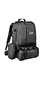 CVLIFE Built-up Military Tactical Rucksack Army Survival Backpack Assault Pack
