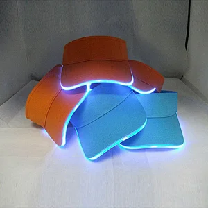 100% cotton led light sun visor customized