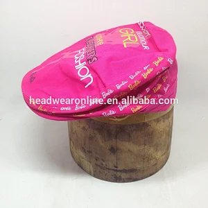 Pink Beret For Girl Custom Printing Kid Cap Children Beret Cap/Hat