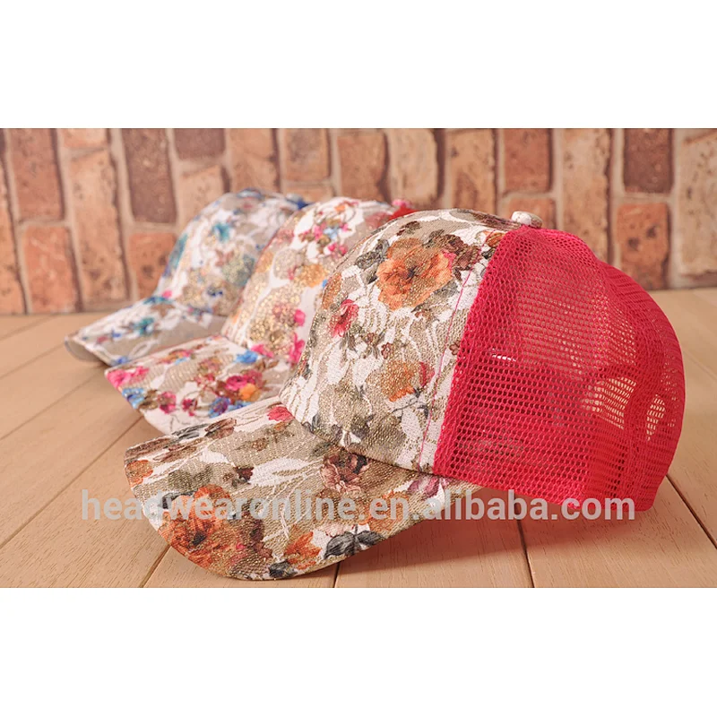 new fashion custom colorful lace trucker hat and baseball cap