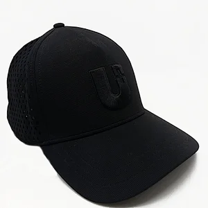 black embroidery caps 100% cotton mesh fiber manufacture cheap price sport baseball hat&cap