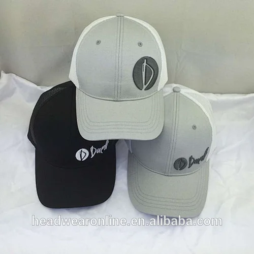 cheap 6 panel trucker hat and mesh hat with your own logo design