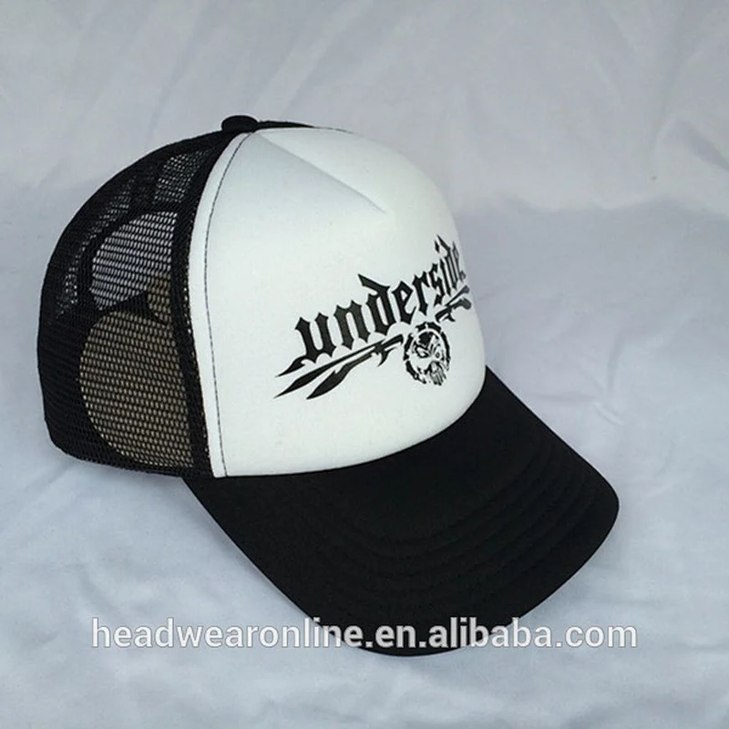 custom polyester trucket hat and baseball cap with printing
