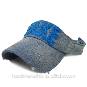 high quality sun visor cap with embroidery logo made in Guangdong