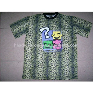2011 new style leopard t shirts wiht silk screen printing