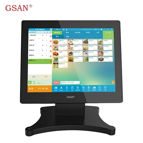 15 inch touch screen pos system for retail restaurant