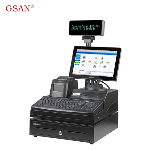 online po system supermarket cash register system cash register and credit card machine