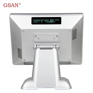Aluminum electronic cash register machine touch pos system
