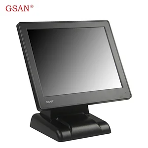 GS-1530II GSAN 15 inch LED 5 Wire Resistive Touch Screen Monitor