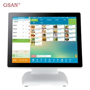 Aluminum electronic cash register machine touch pos system