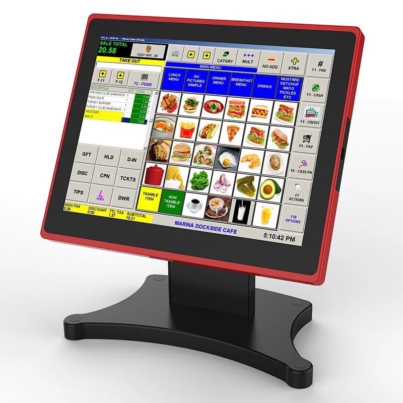 Hot seller Ultra-thin touch POS system for supermarket
