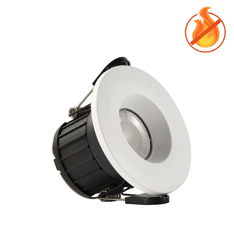 Ip65 8w 70mm Cut Out Fire-rated Downlight Cct Switchable And Dimmable With 30, 60 And 90 Minutes