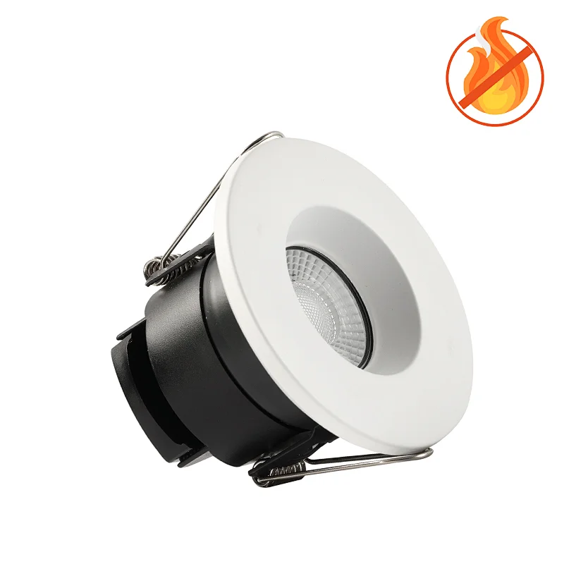 Ip65 6w 68mm Cut Out Fire-rated Downlight Cct Switchable And Dimmable With 30, 60 And 90 Minutes