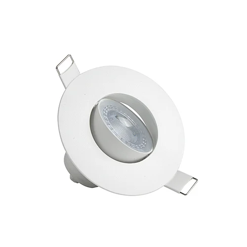 6w, Gimmable Downlight Dimmable Ip44 72mm Cut Out, With Flex And Plug