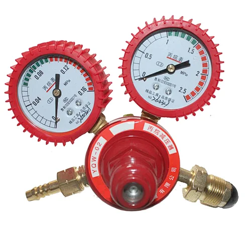high pressure propane regulator with gauge