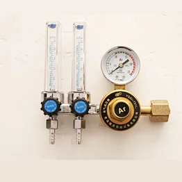 High pressure and high quality double tube argon gas regulator
